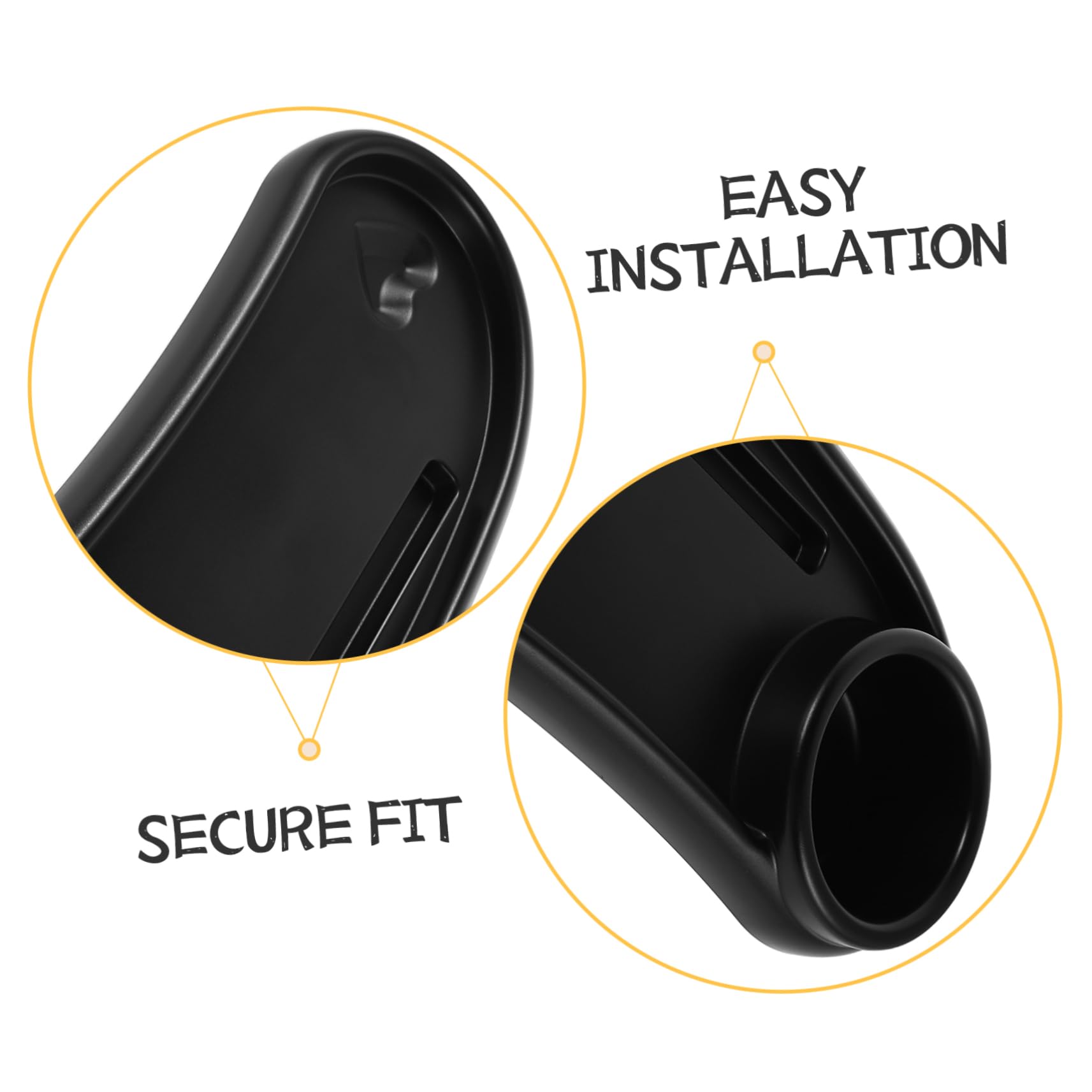 Vassoio per Snack per Passeggino in Abs Nero Ampio Spazio e Facile Installazione, Accessorio Pratico per Passeggini per Viaggi e Passeggiate