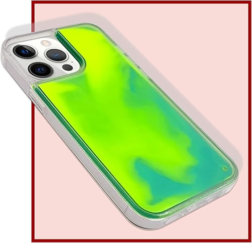 Miniatura 5 de Losin Funda Quicksand  Lujo que brilla en la oscuridad Noctiluncent Liquid Luminous Sand Hard PC + funda de TPU suave para iPhone 13 Pro Max de 6.7