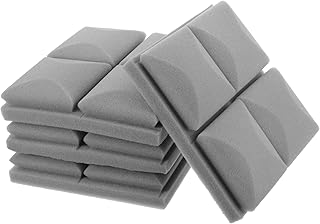 LIGHTAOTAO 4 peças de painéis de parede com cancelamento de ruído, painéis de parede à prova de som, painéis à prova de som, painéis de espuma de som, painéis de espuma de estúdio, isolamento acústico, espuma de isolamento acústico