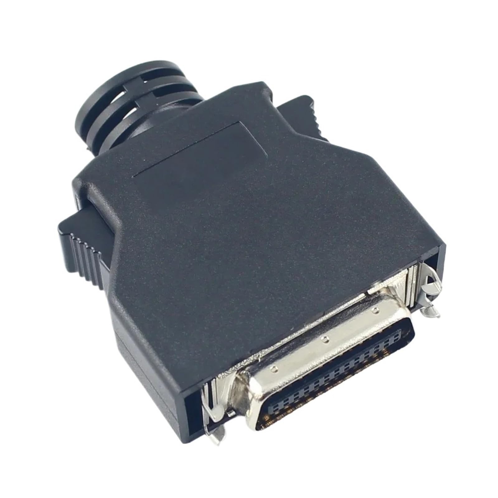 Male Solder Plug Connector Shell Kit shield For Cable Assembly(Black)