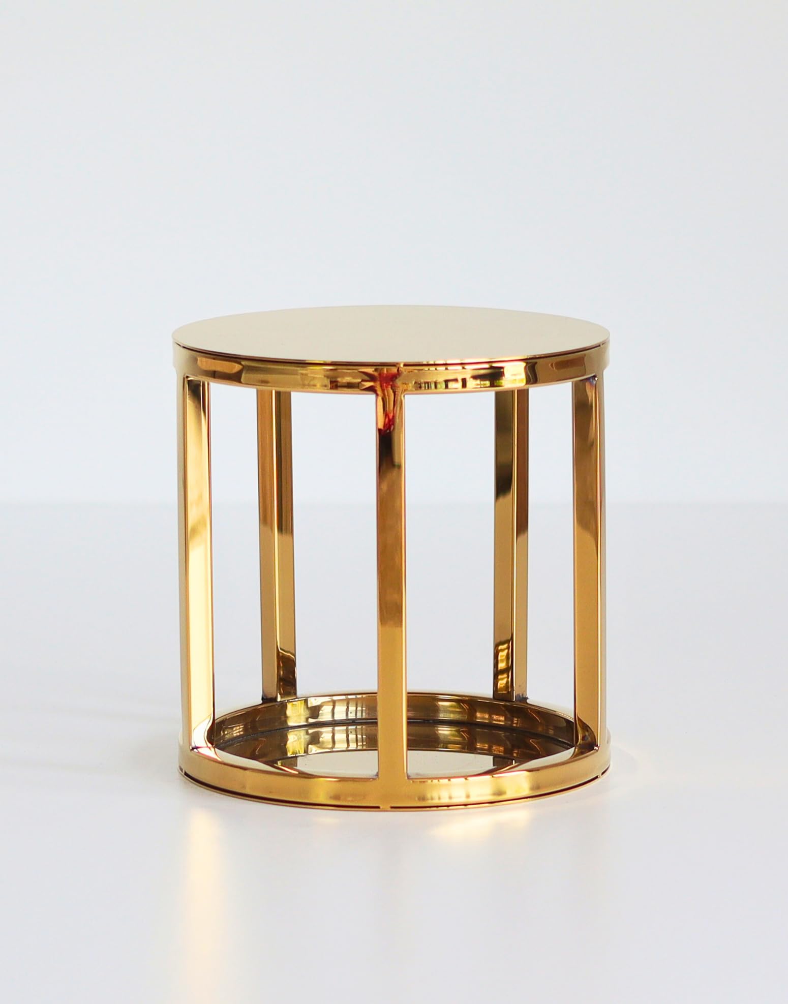 Prop Options Metallic Gold 6" Round Cake Separator