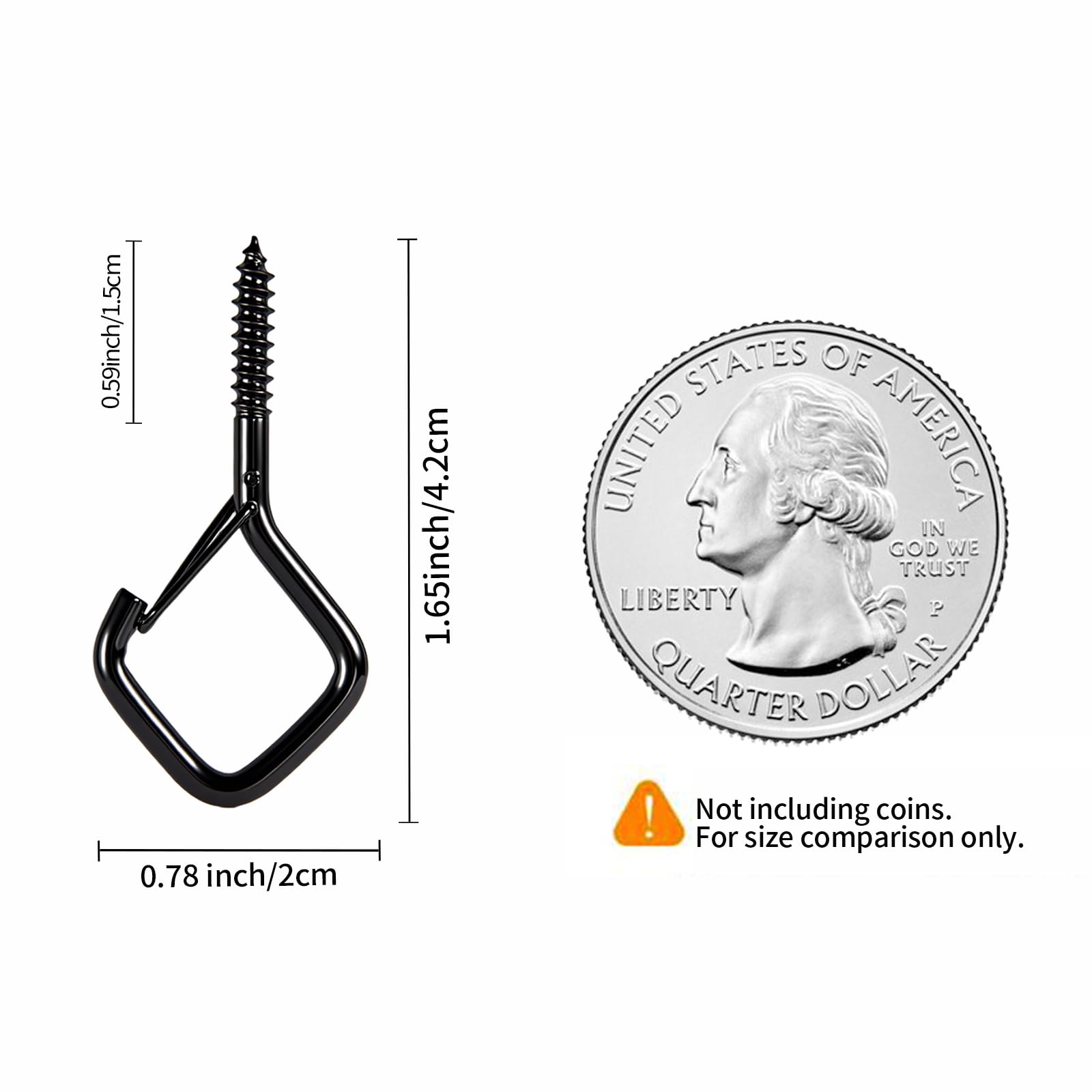Small Screw-In Hooks - 30 Pack -2 Small Screw-In Hooks - 30 Pack -2