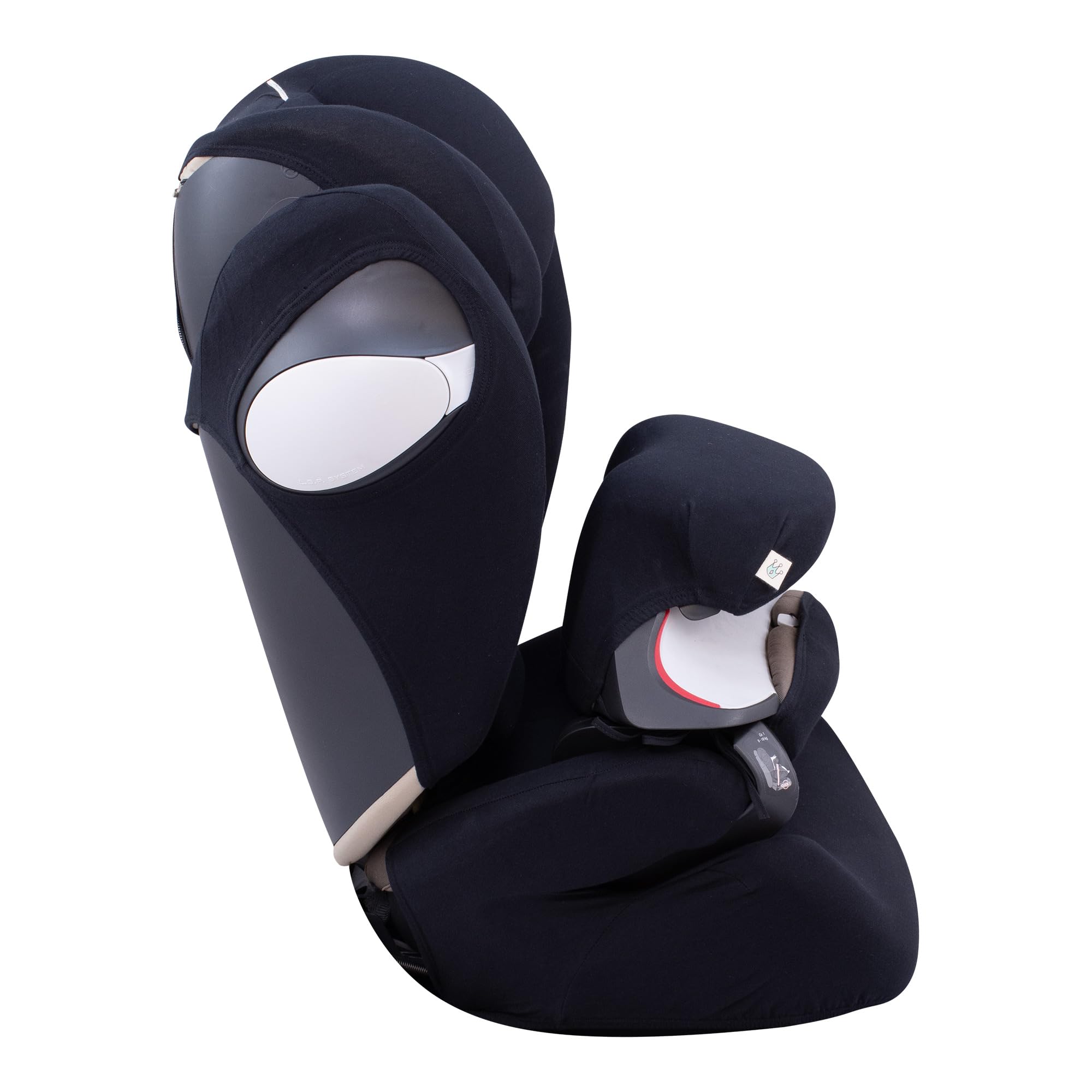 JYOKO Kids Housse pour siège Auto bébé en Coton Compatible avec Cybex Pallas M - S Fix y Pallas B - Fix (Black Series)