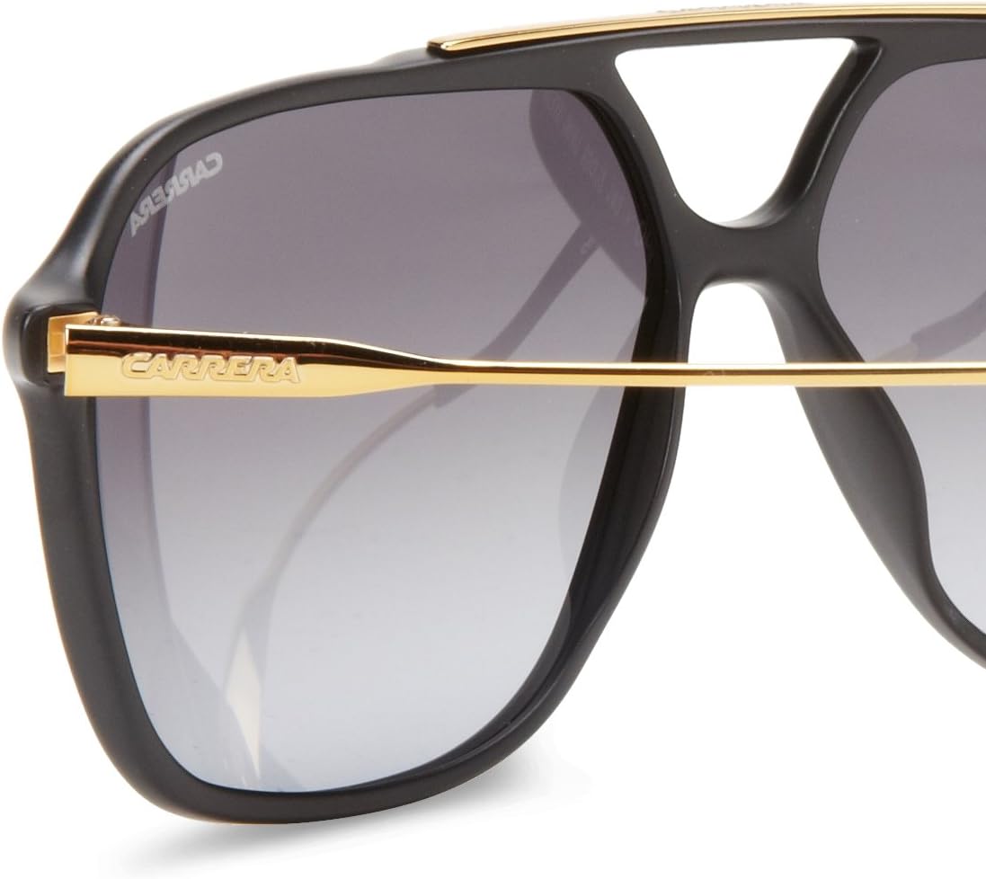 Carrera Sunglasses (Safilo Group) CA81/S Rectangular Sunglasses, Matte Black, 63 mm