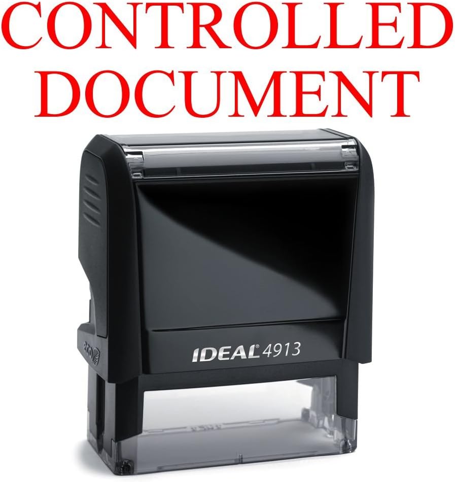 Controlled Document Rubber Stamp for Office Use Self-Inking
