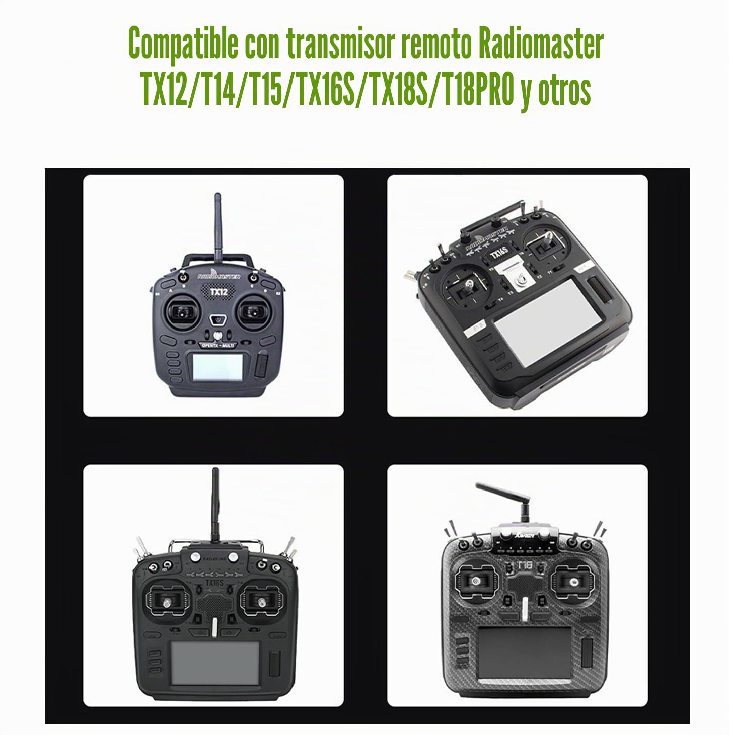 7.4V 5000mAh 2S Lipo Batería recargable Paquete de baterías de repuesto 8C XT30 conector de enchufe con cargador USB Set para Radiomaster TX12 T14 T15 TX16S TX18S T18PRO Transmisor RC Toys