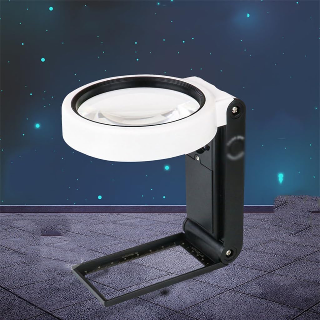 JSEIAJB Portable Vertical Handheld Magnifying Glass for Students and Elderly Reading