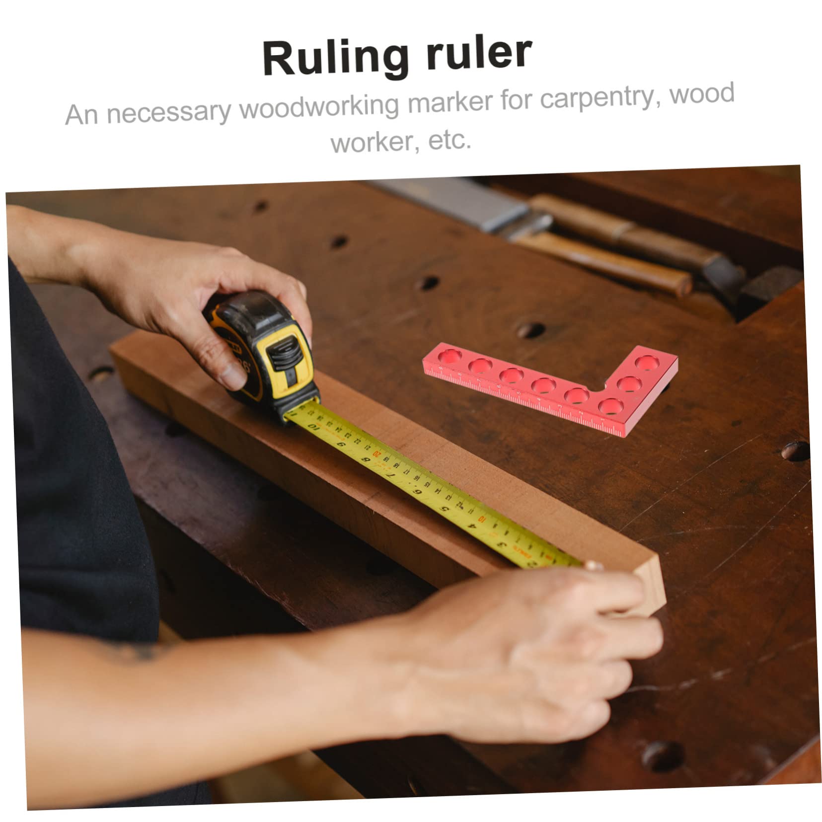 jojofuny 3 Pezzi Righello Di Misurazione Ad Angolo Retto Strumento Quadrato Righello A Forma Di L Per Macchinisti Metrico Per Carpenteria Lavorazione Del Legno