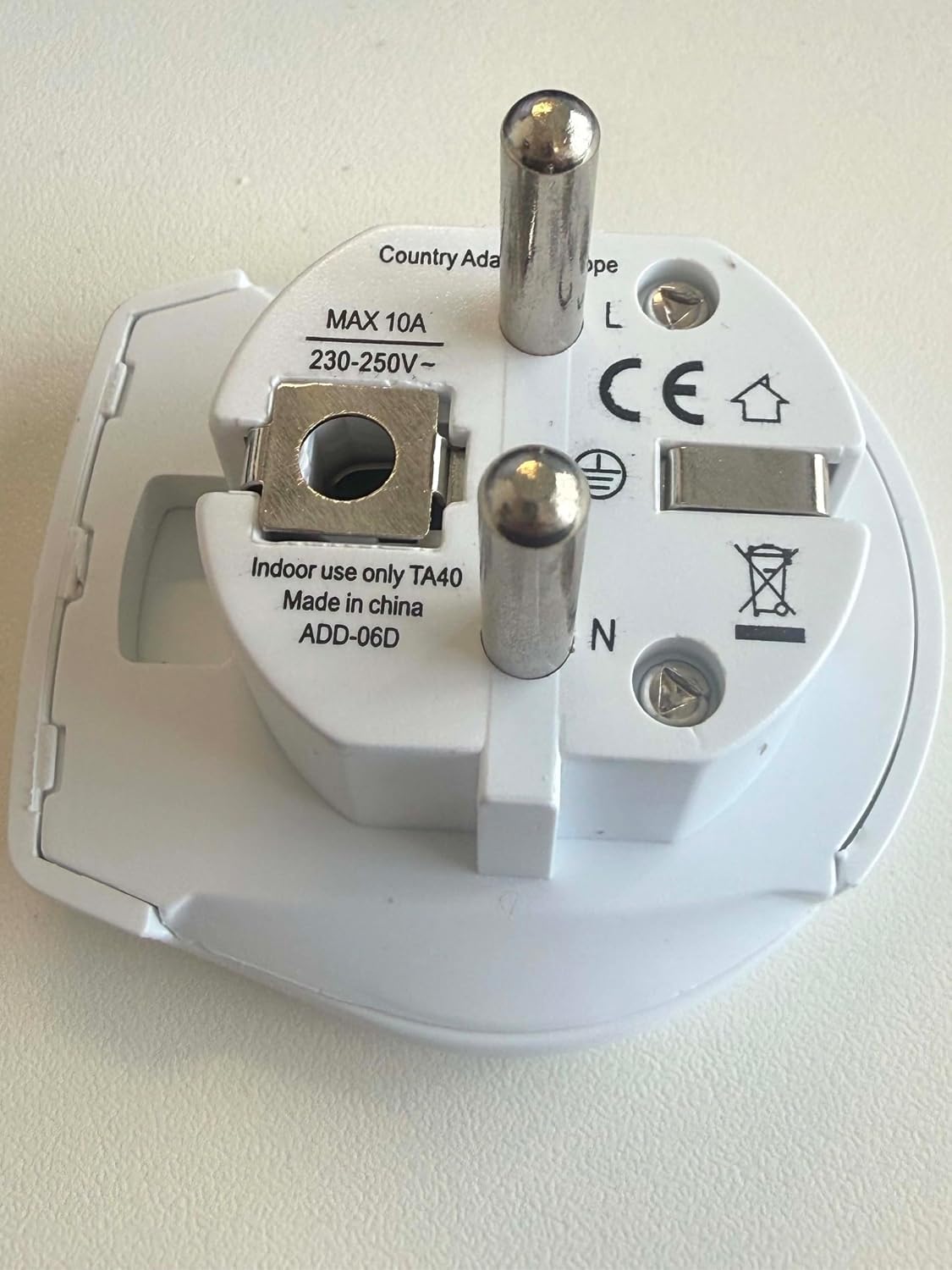 RiteAV Uniwersalny adapter podróżny AU UK US na UE, adapter do gniazdka, zasilacz prądu zmiennego, 2 sztuki w opakowaniu
