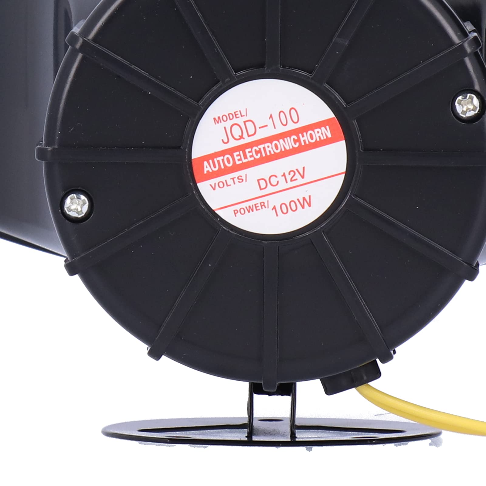 Sirena de Seguridad con Soporte, 12V 100W 125DB Megáfono de Bocina de Automóvil Alarma de Advertencia de Emergencia de 5 Sonidos Sirena de Incendio para Motocicleta de Automóvil