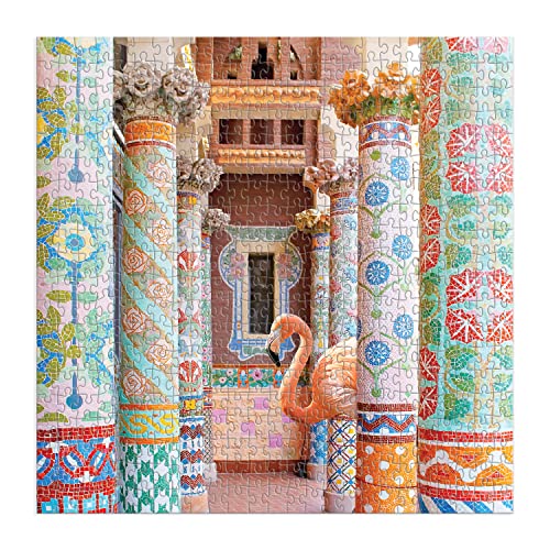 Galison - Rompecabezas Jigsaw Mosaic Hall de 500 Piezas para Adultos | Fotografía de Erin Summer, Ornamental, Arte de Flamencos, Arquitectura, Desafiante, Papel Reciclado, Sin Polvo, Tamaño Terminado 20" x 20" miniatura 2