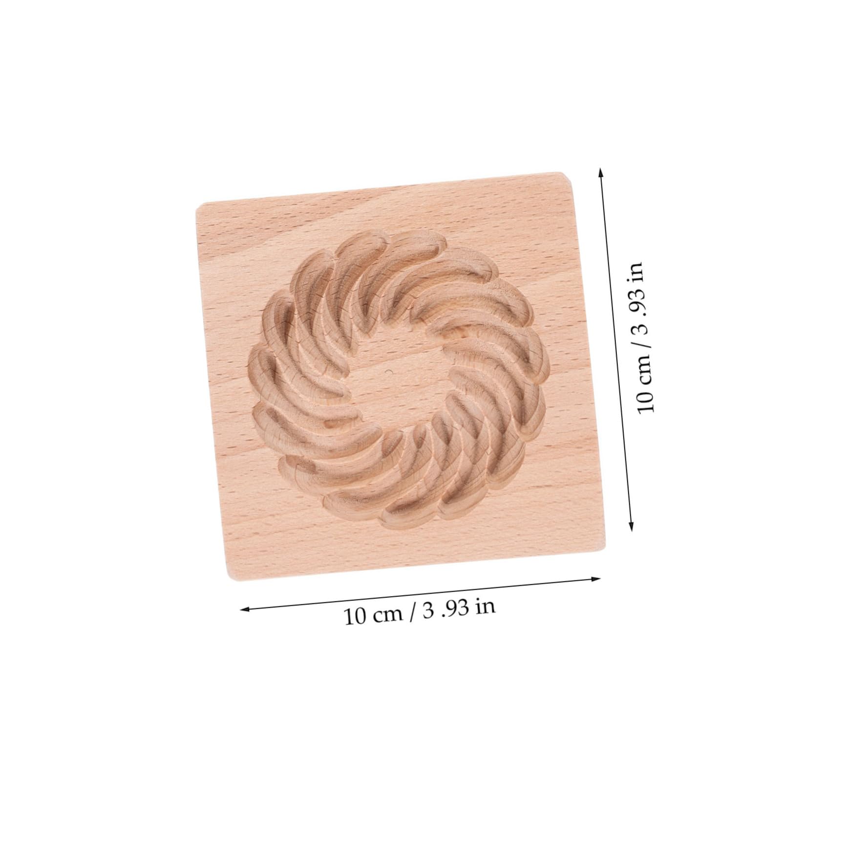 Cabilock Wooden Cookie Press Mold for Baking Reusable Pastry Stamp for Creative Cookie Designs for Family Baking Activities