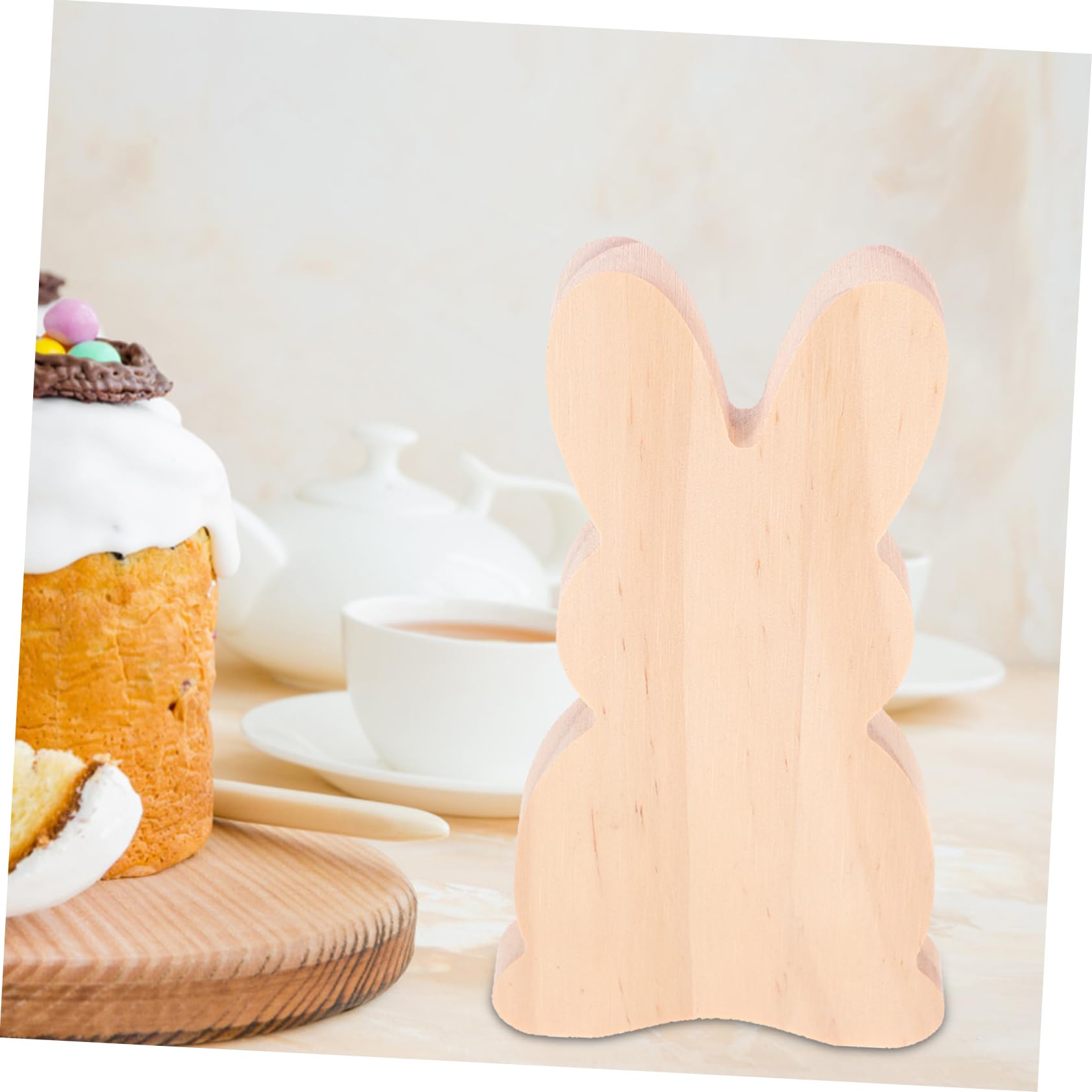 Amosfun 15pezzi Decorazioni Pasquali Con Coniglietto Segnaletica Forma Di Coniglio Per Tavolo Da Pranzo e Decorazioni Festive Per La Casa e Giardino