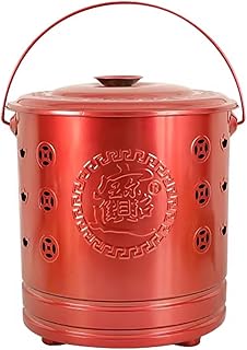 Burn Barrels, Stainless Steel Incinerator Bin with Handle, Easy to Carry, Garden Waste Incinerator for Paper Leaves Trash Backyard Debris(29.5cm)