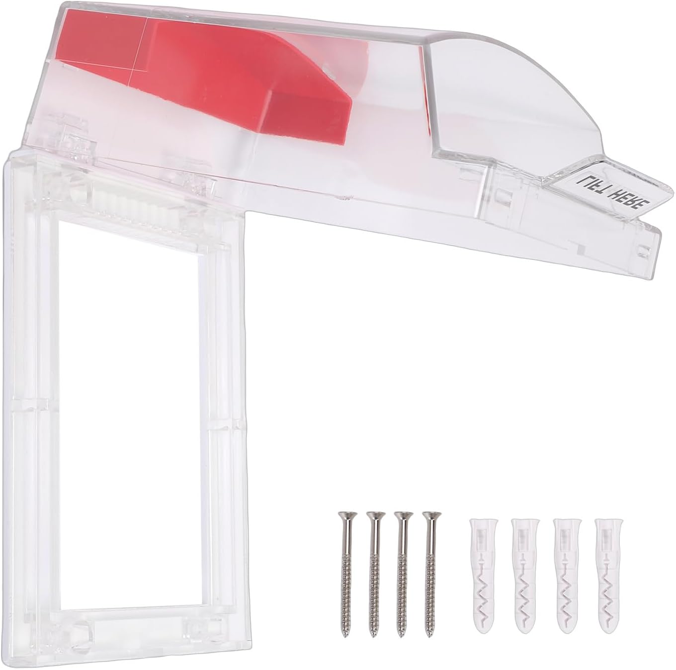 Hyuduo Fire Alarm Pull Station Cover, IP67 Transparent Manual Call Point Protective Guard for Outdoor Indoor Emergency Button Anti Accidental Activation