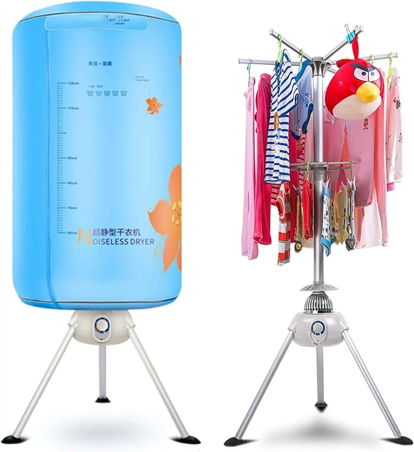 Electric Heating Dryer, 65℃/900W Round Heated Clothes Drying Rack, 360° Three-dimensional Warm Air Drying Clothes, Shoes, Socks, Sheets, Towels