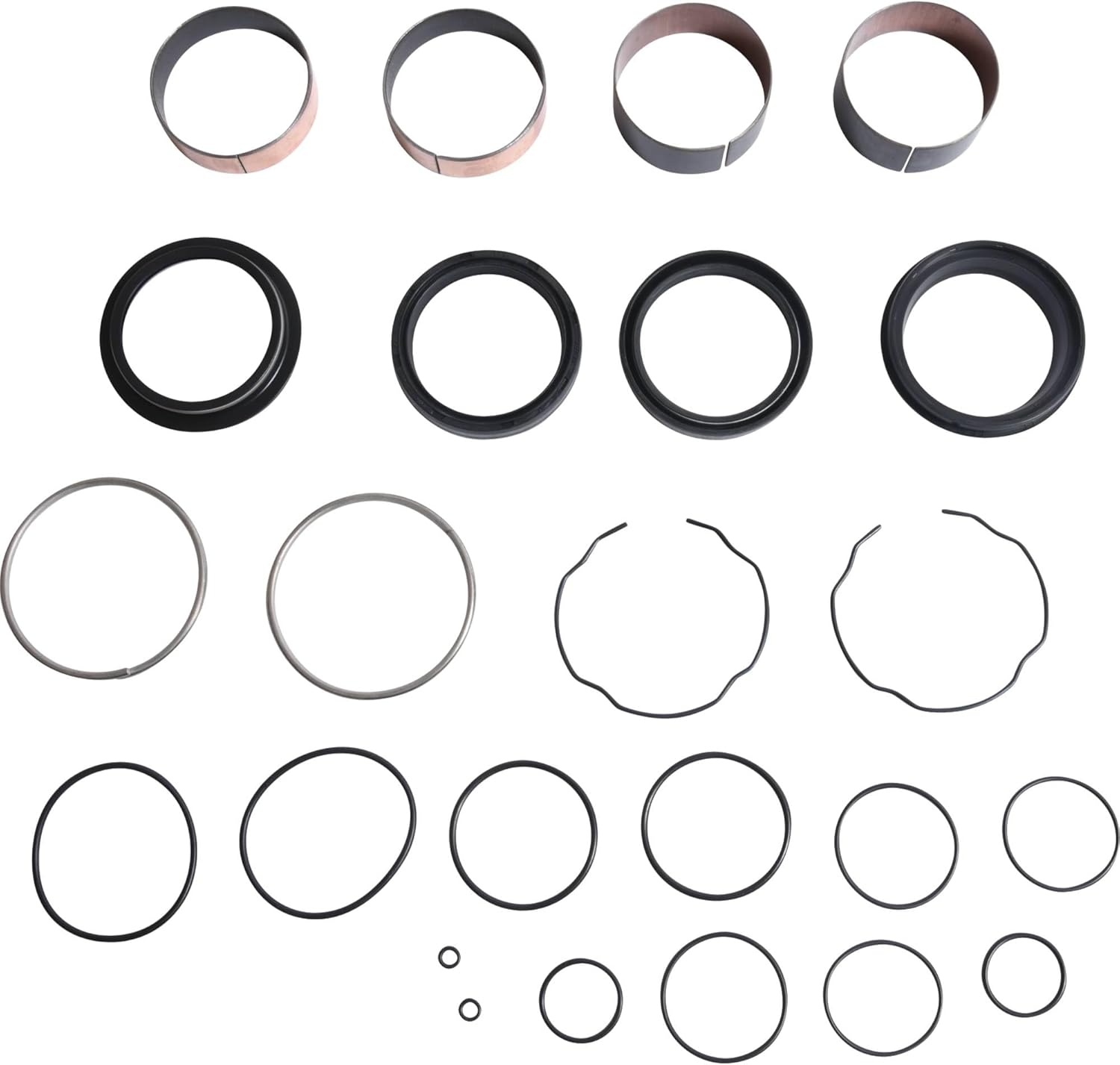 Pivot Works PWFFK-H17-000 PW Fork Rebuild Kit - W/Bushings and Seals Compatible With/Replacement For Honda CRF250R 2018-2024, CRF250RX 2019-24, CRF450L 2019-20, CRF450R 2017-24, CRF450RL 2021-24
