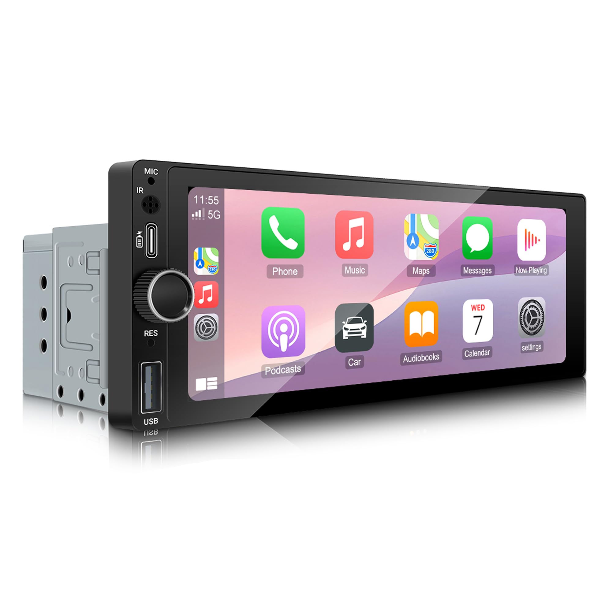 Amazon.com: LEXXSON Single Din Car Stereo with Wireless Carplay