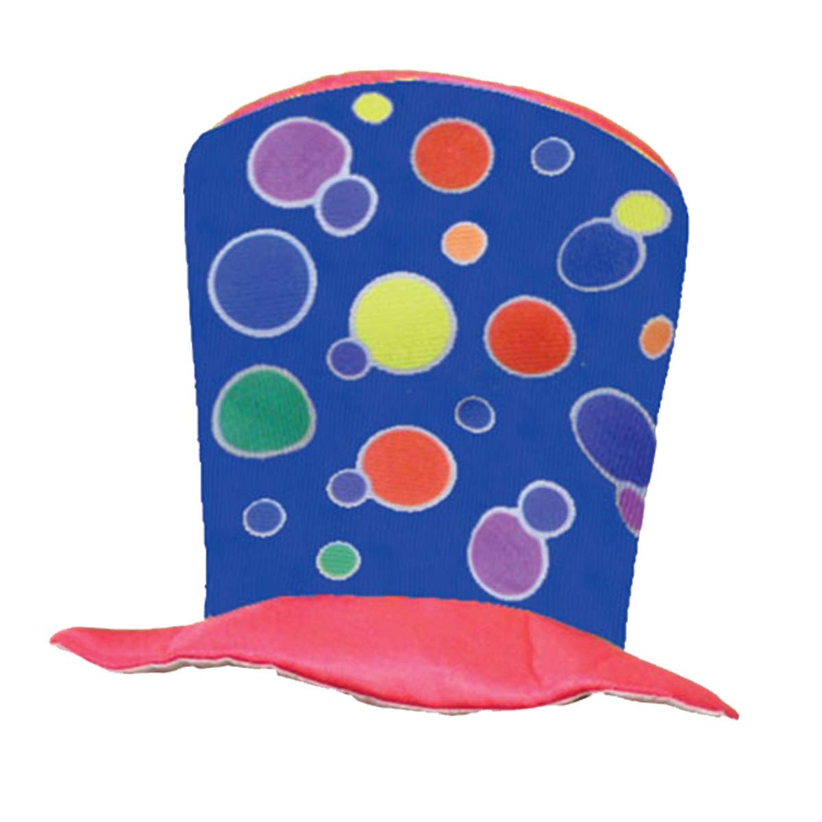 Dress Up America Blue Clown Top Hat