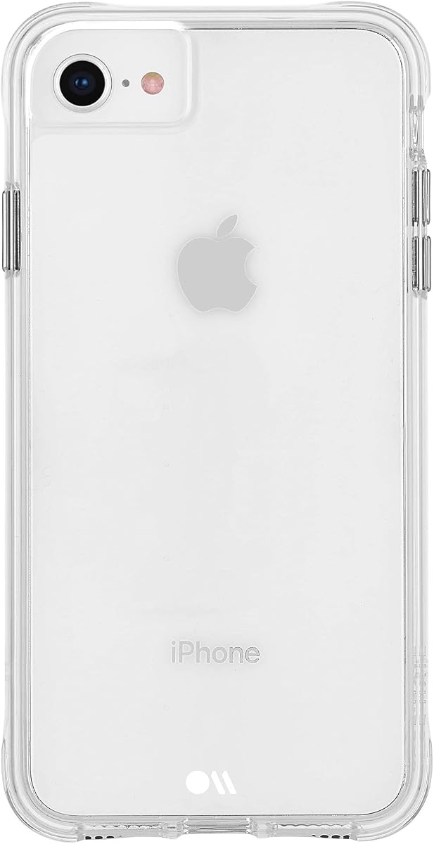 Case-Mate - Tough - Funda para iPhone SE (para dispositivos 2020 y 2022) - Compatible con iPhone 7 y 8-4,7 pulgadas - Transparente