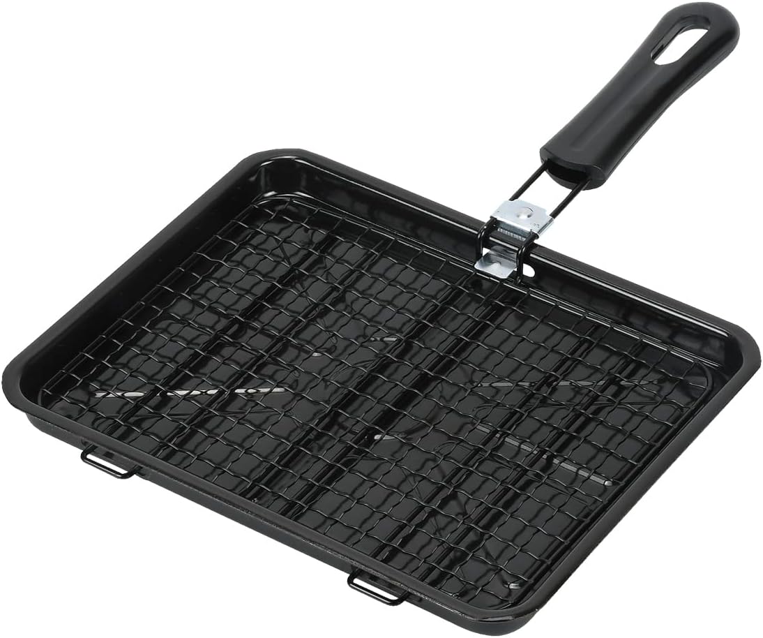 Pearl Metal HB-6037 Fish Grill, Crimp, No Smudge Sensor, For Gas Fire, Hot Grill