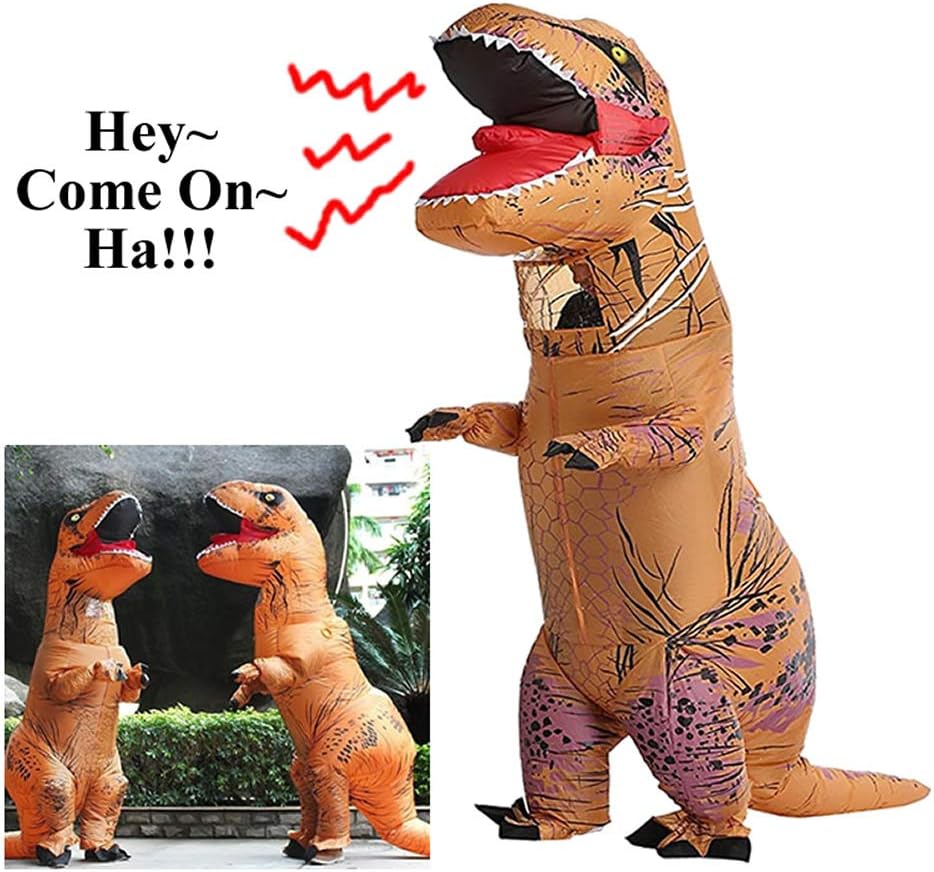 T-Rex Dinosaur Inflatables Costume Brown Inflatable Costume Halloween Costume Cosplay Fancy Dress - Image 2