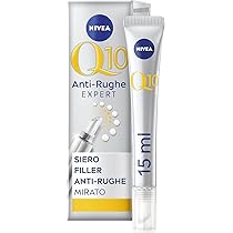 NIVEA Q10 Anti-Rughe Expert Siero Filler Anti-rughe Mirato 15 ml, Siero viso ad azione riempitiva mirata, Filler crema contorno occhi con Coenzima Q10