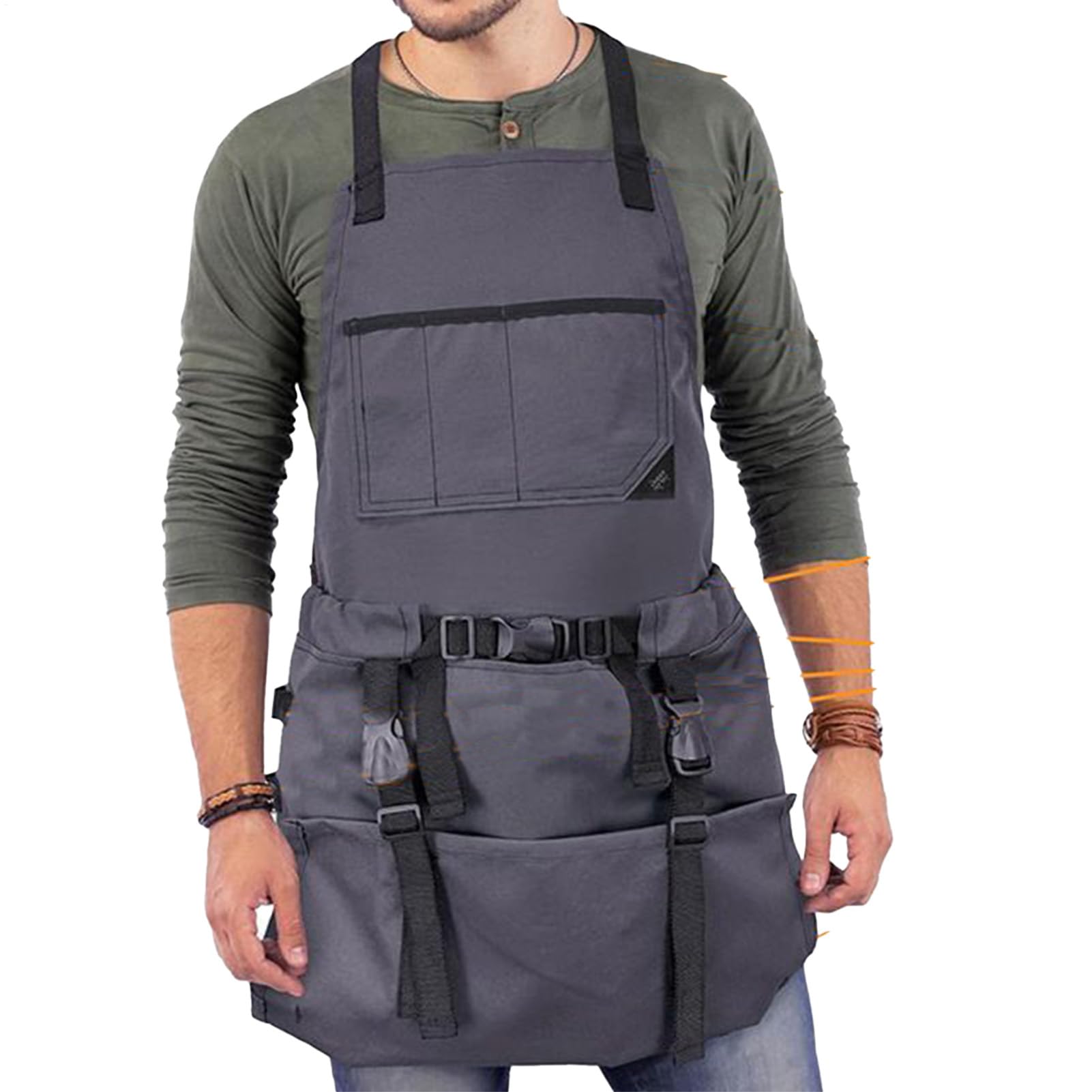 Tablier de jardin avec poches Blouse Imperméable Ajustable Avec Poches