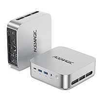 ACEMAGIC M1 Mini PC, AMD Ryzen 7 6800H, 8C, 16T fino a 4,7GHz, 16GB LPDDR5 512GB M.2 SSD Mini Desktop Computer, AMD Radeon 680M, Triple Display 4K@60Hz ,  LAN, WiFi 6 ,  BT5.2 ,  Win11 PRO