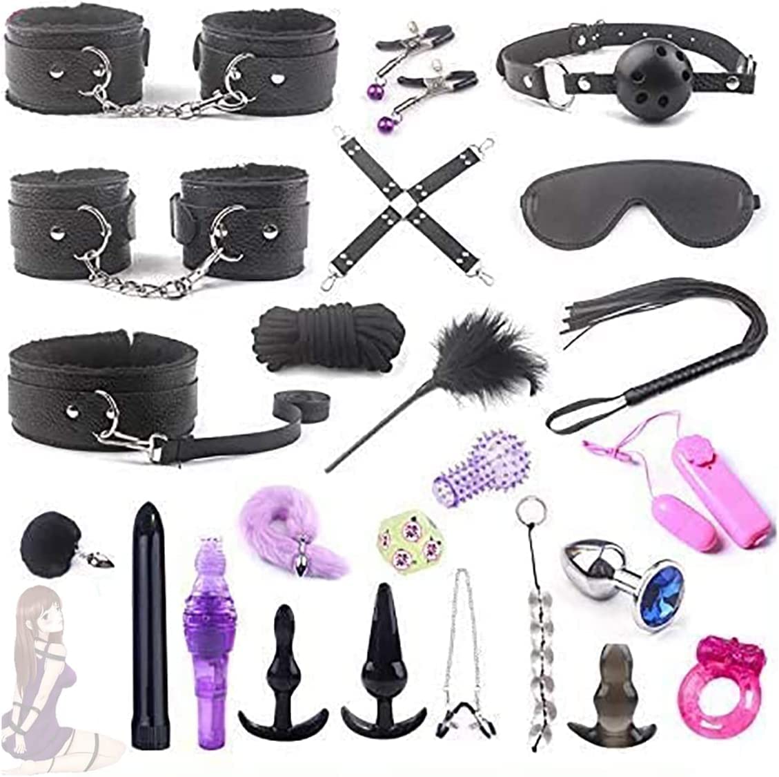 Exquisito Yoga de Cuero 24 Piezas Conjunto Deportivo Integral para Adultos que practican yoga, unisex