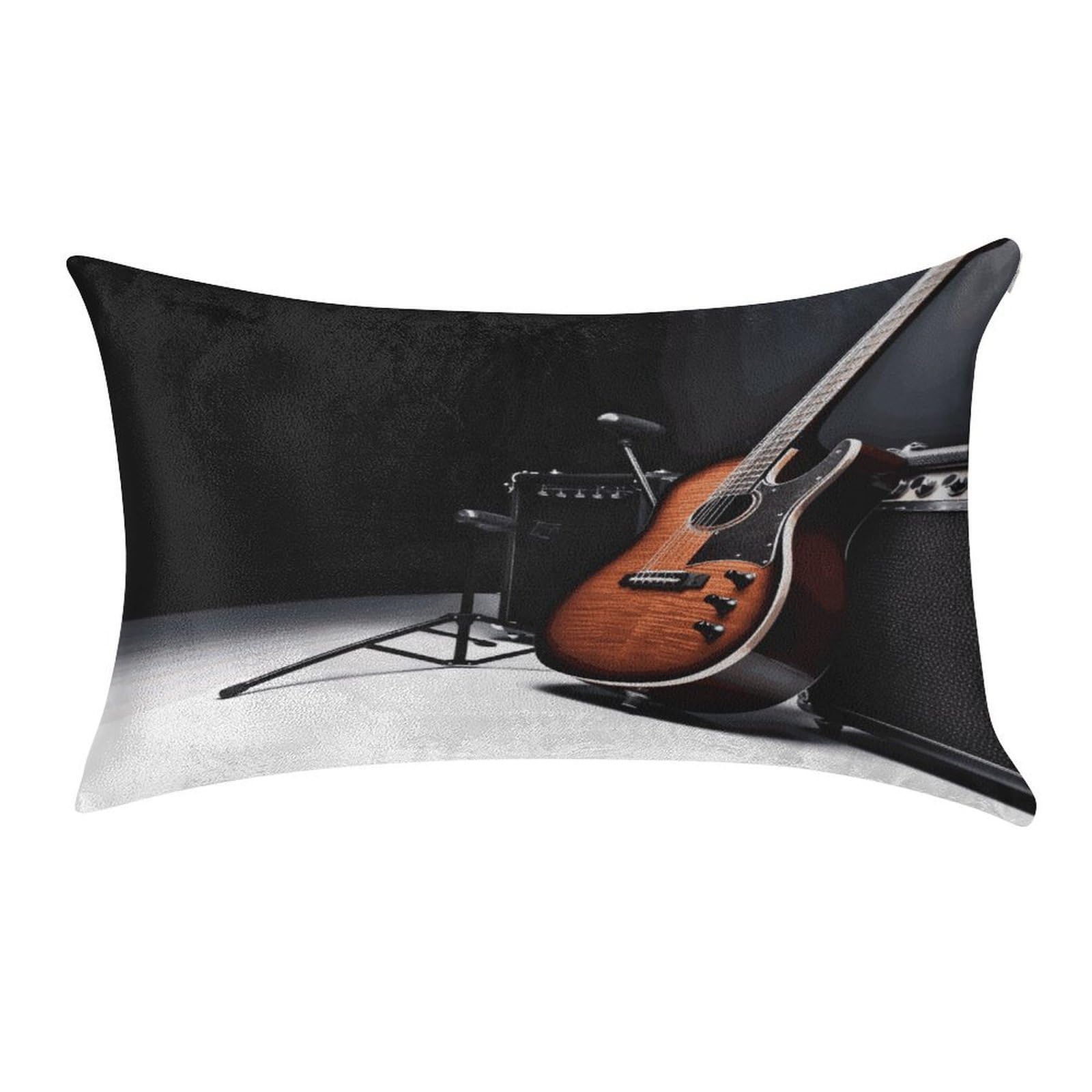 Fekiloot Style Musical Instrument Guitar Pillow Covers Home Decor Pillow Cases
