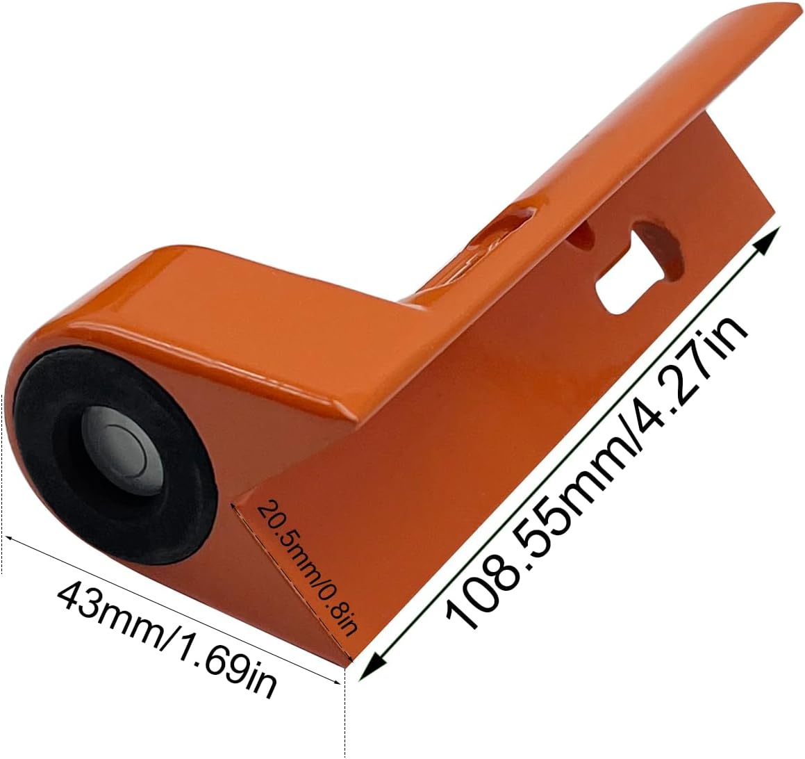 Adjustable Grade Rod Level, Orange Aluminum Cast Housing, Handheld Fixed Right Angle 90 Degree Bubble Level, Portable Measuring Instrument Special Horizontal for Tower Ruler