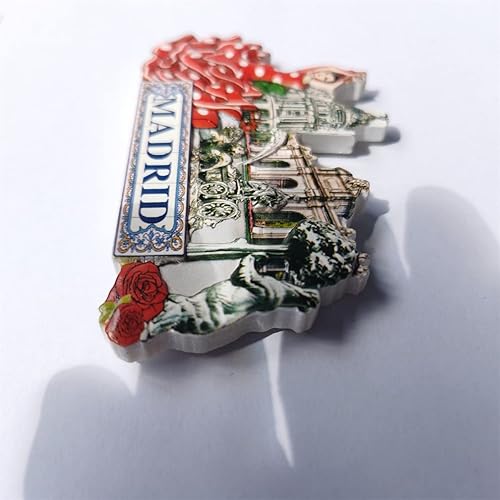 Miniatura 4 de 3D Madrid España imán de nevera regalo de recuerdo, resina hecha a mano Madrid imán nevera hogar y cocina decoración colección