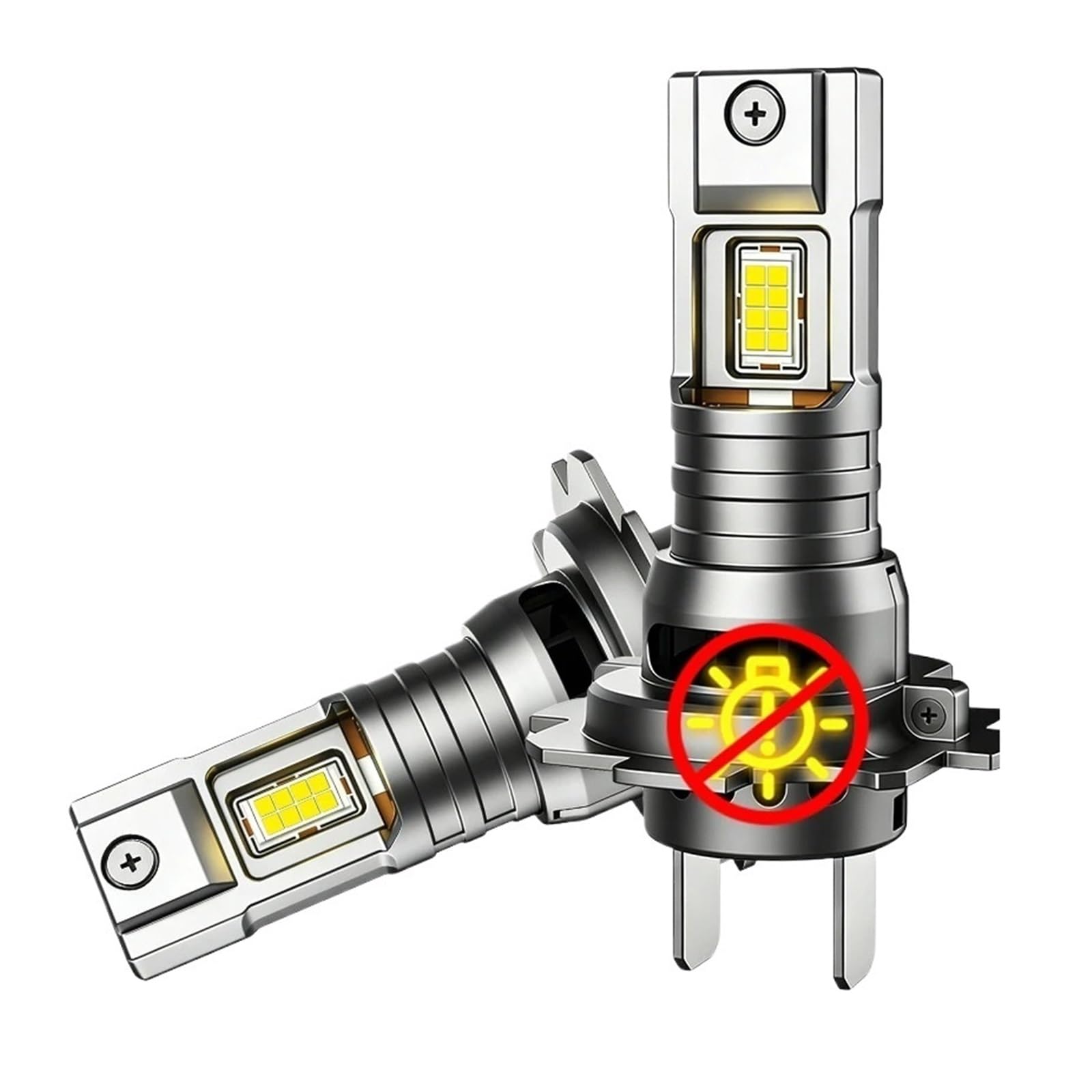 Bombilla Coche Bombilla de faro LED H7 H4 H1 H3 Bombilla para coche | 3800W 6000K 16PCS CSP salta el faro del coche llevó el automóvil 12V