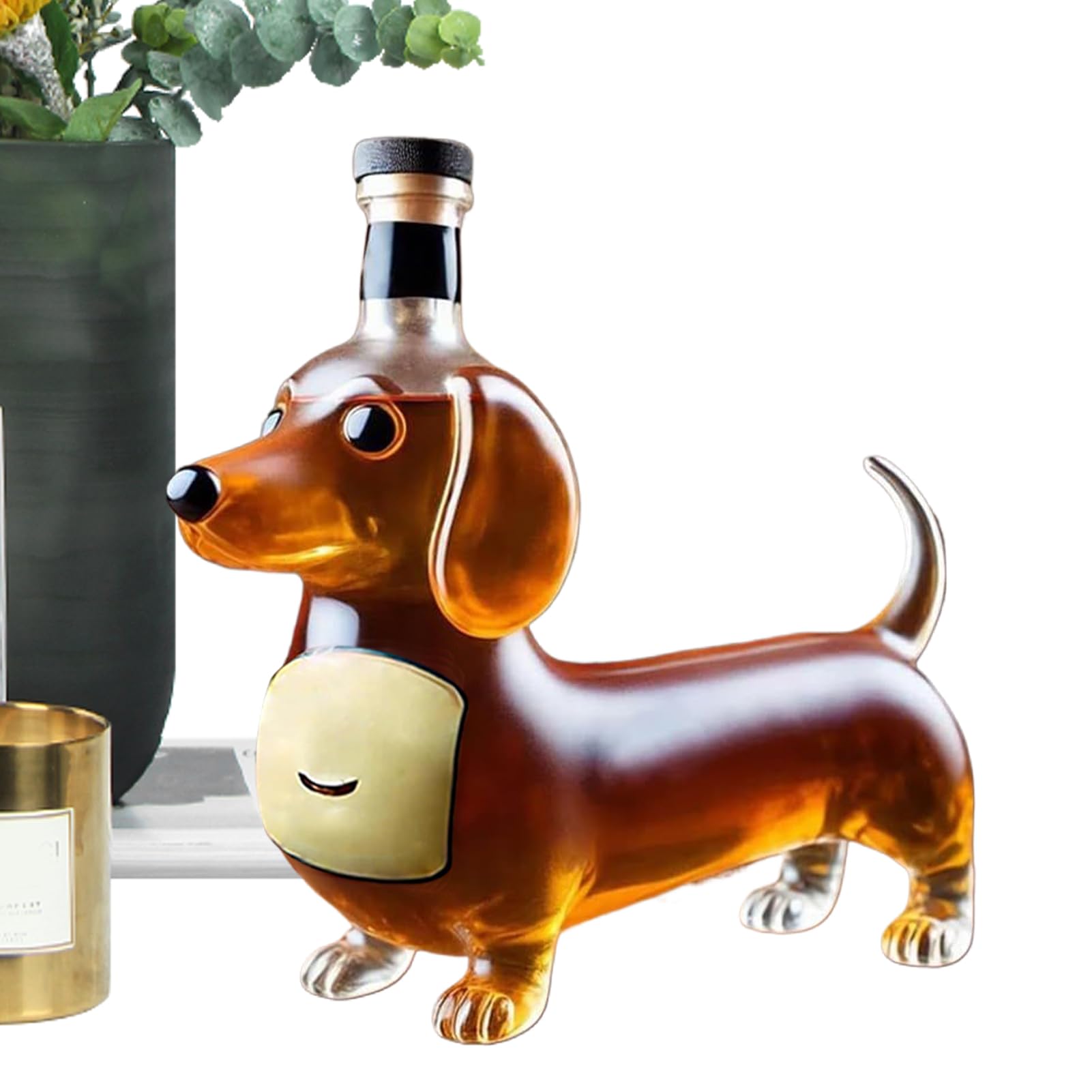 Amazon.co.jp: ダックスフント犬用ウイスキーボトル、犬用