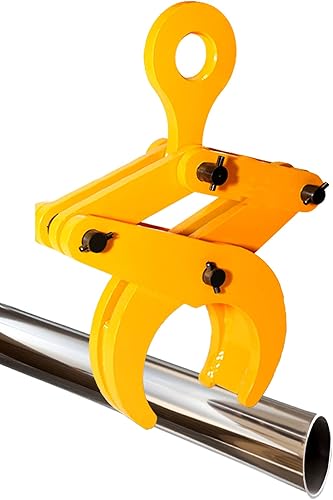 Mxmoonant Pinzas de elevación Abrazadera redonda de tubería de acero, abrazadera de elevación resistente 2T4409lbs, apertura de mandíbula 3,9