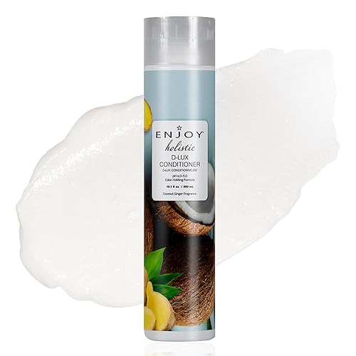 Miniatura 6 de Enjoy Hair Care Holistic D-LUX Acondicionador, pH 4.0-5.0, acondicionador para cabello dañado, acondicionador para cabello rizado, 33 onzas líquidas