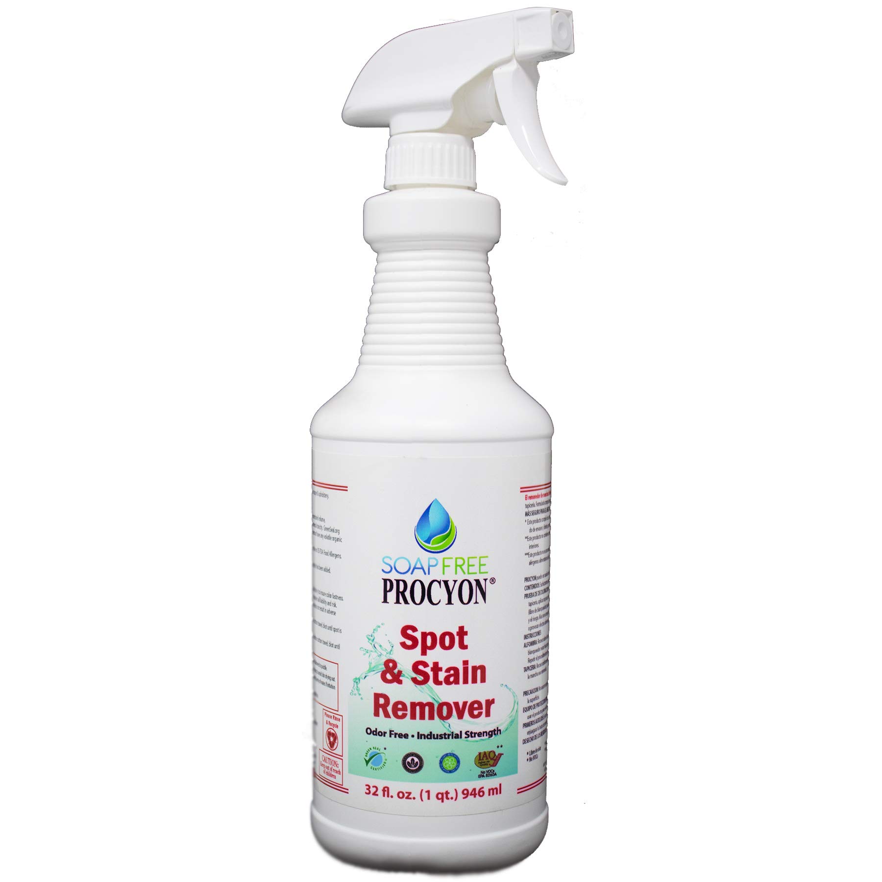 Soap Free Procyon 12 Each- 1 Case- 32 oz. Bottle Spot Remover Ready to Use (RTU)