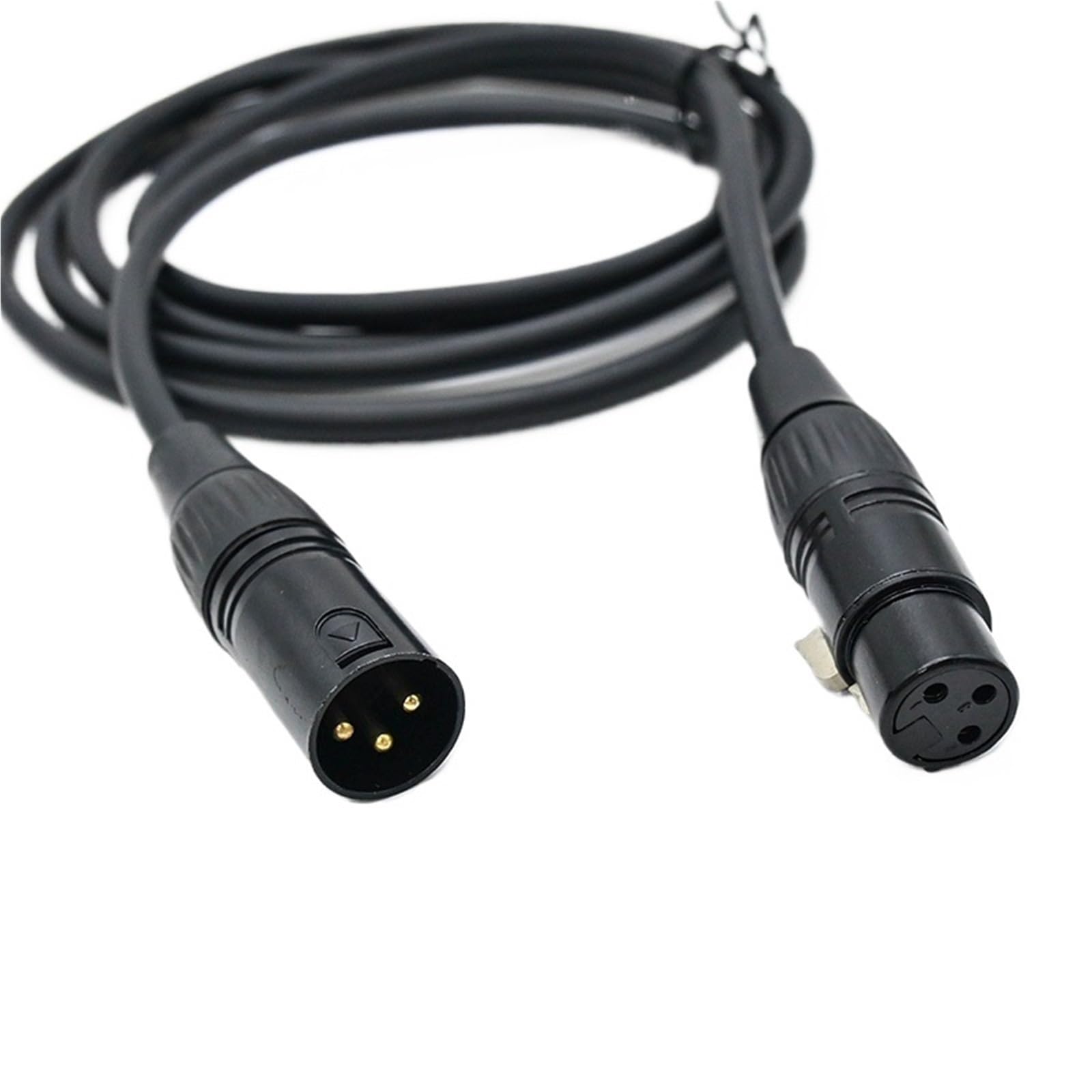Kabel 3-biegunowy, 110 omów, 0,5/1/1,5/2/3/5/10 m, wtyczka na gniazdo, 3-biegunowy kabel przyłączeniowy DMX512 do oświetlenia scenicznego i sprzętu DJ-a (1 m)
