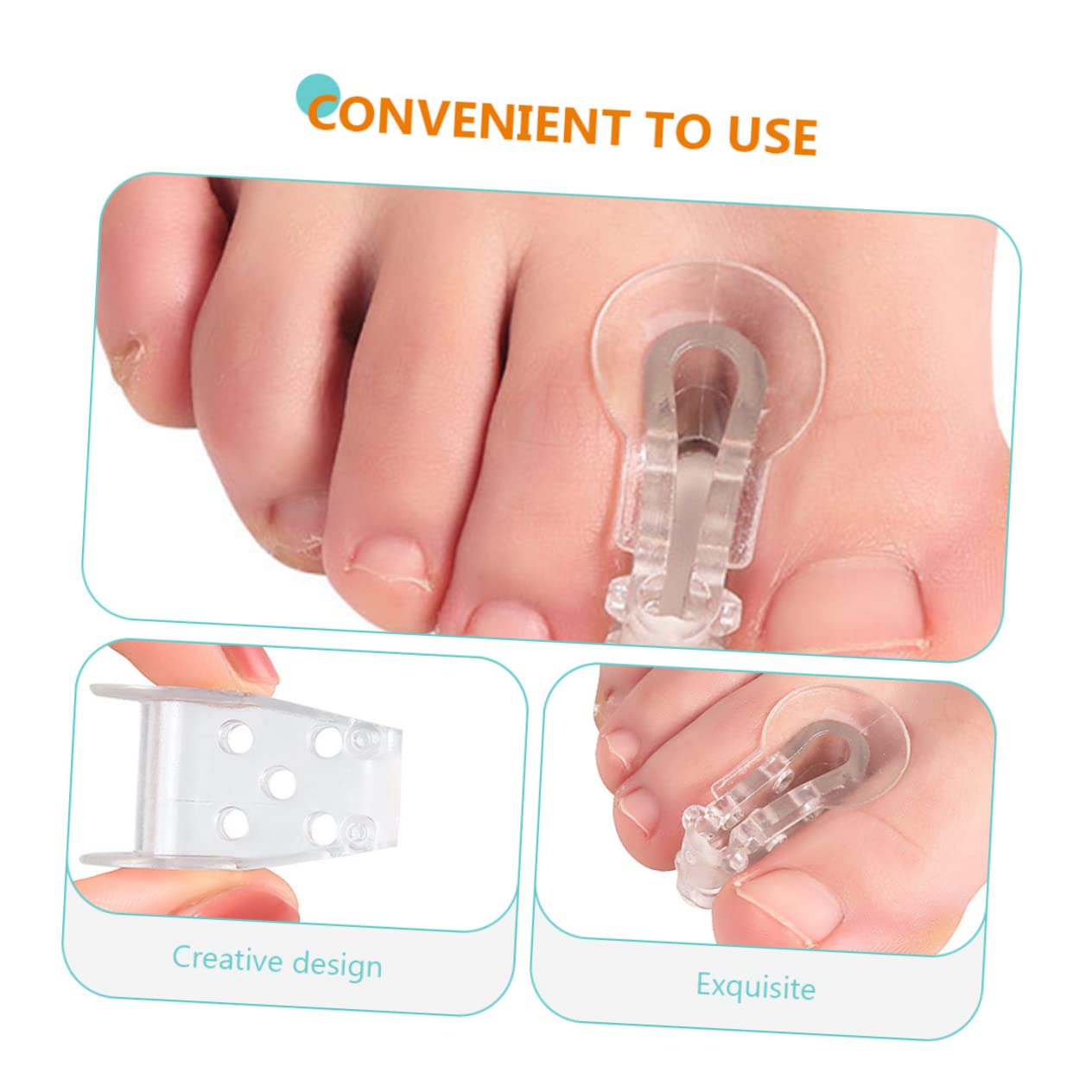 TOVINANNA 32 Pcs Separator Foot Adjuster Hallux Straightener Spacers Care Tools Foot Separator Overlapping Bunion