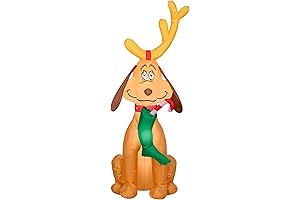 Gemmy 4 Foot Dr. Seuss The Grinch Reindeer Max Light Up Christmas Inflatable Lawn Decoration