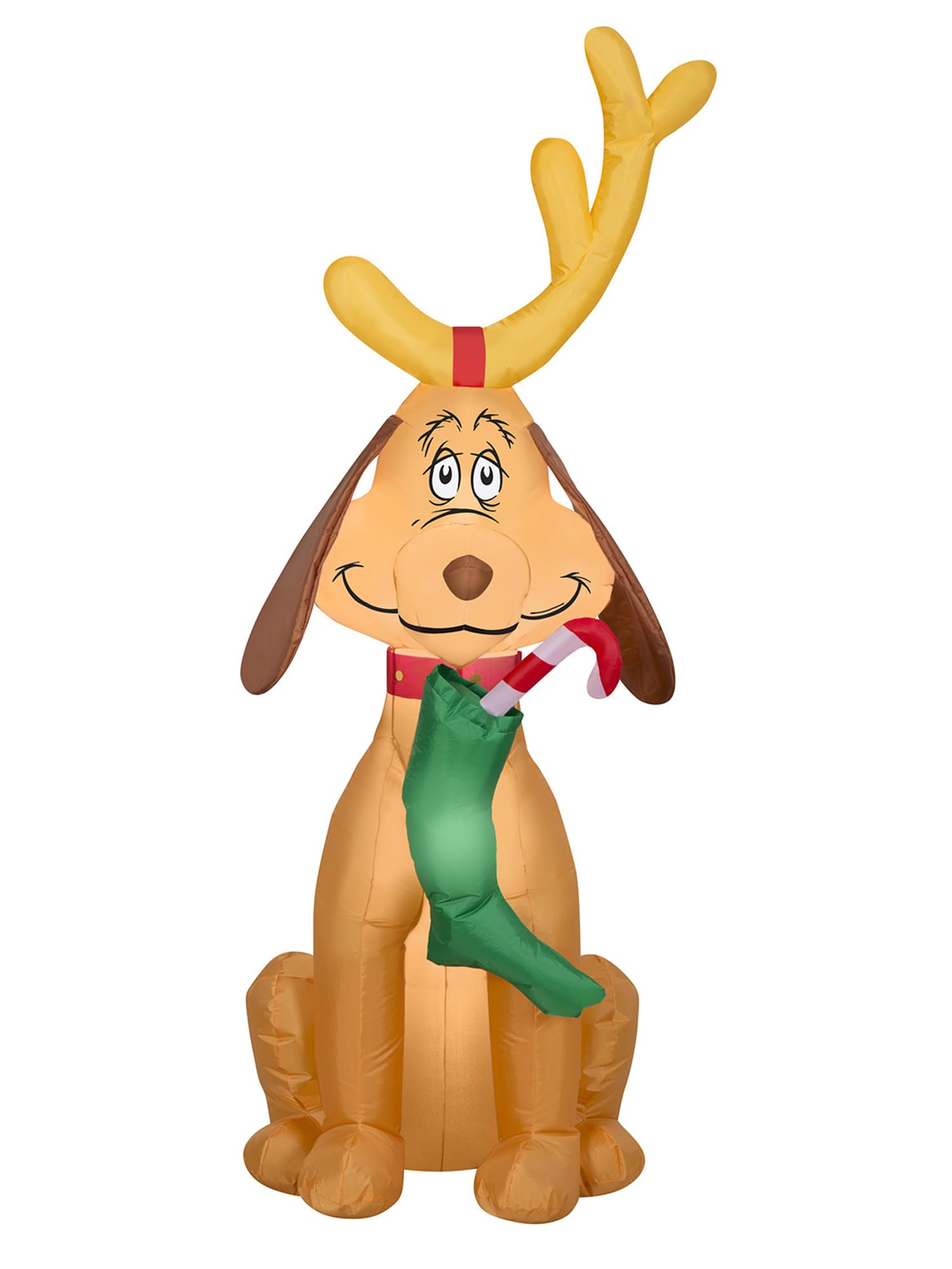 Gemmy 4 Foot Dr. Seuss The Grinch Reindeer Max Light Up Christmas Inflatable Lawn Decoration