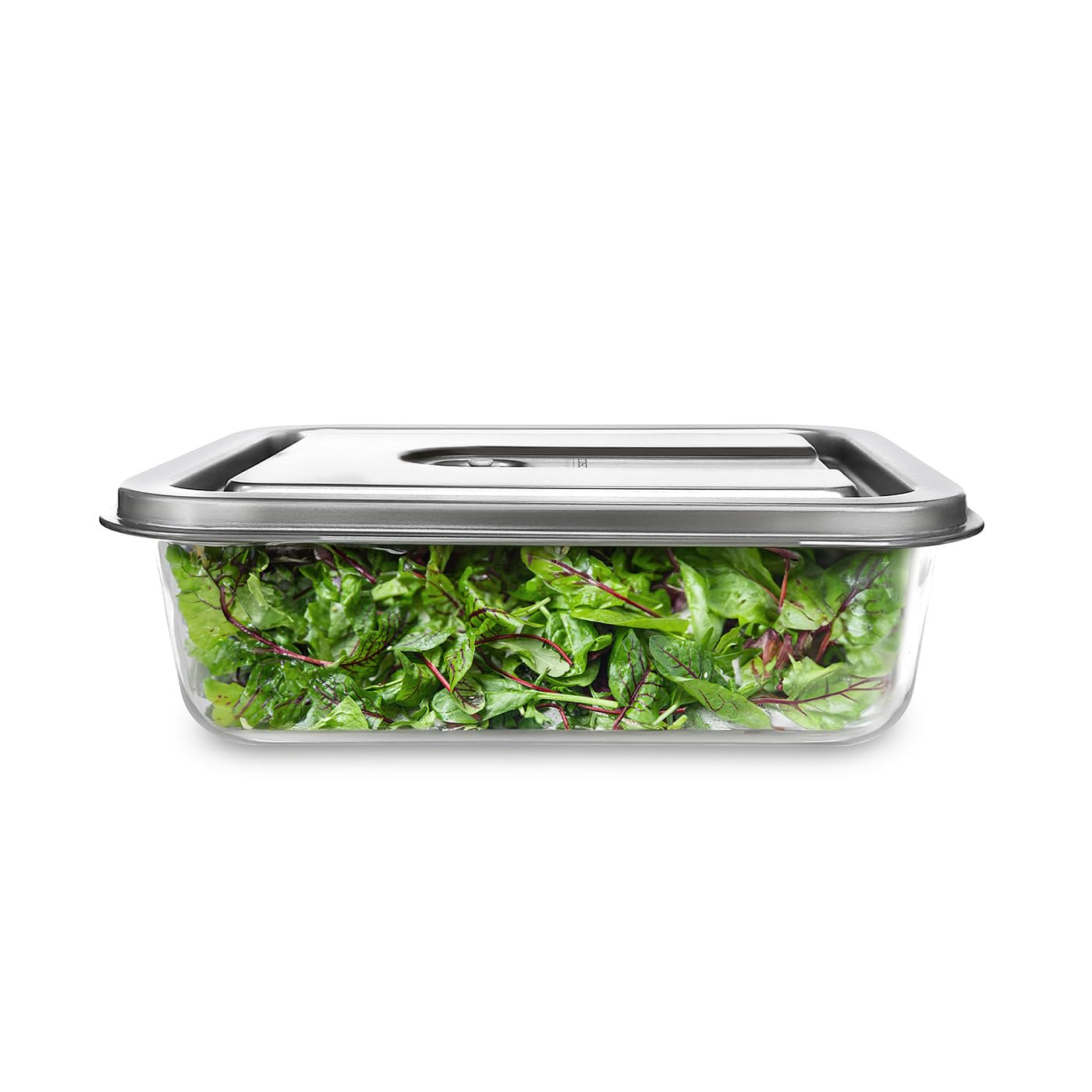 Caso VacuBoxx Inox XL 4.5 - Contenitore per alimenti sensibili alla pressione e liquidi, senza BPA, lavabile in lavastoviglie, congelatore