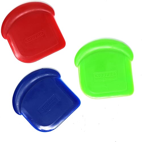 Norpro 3-piece flexible plastic bowl scraper set