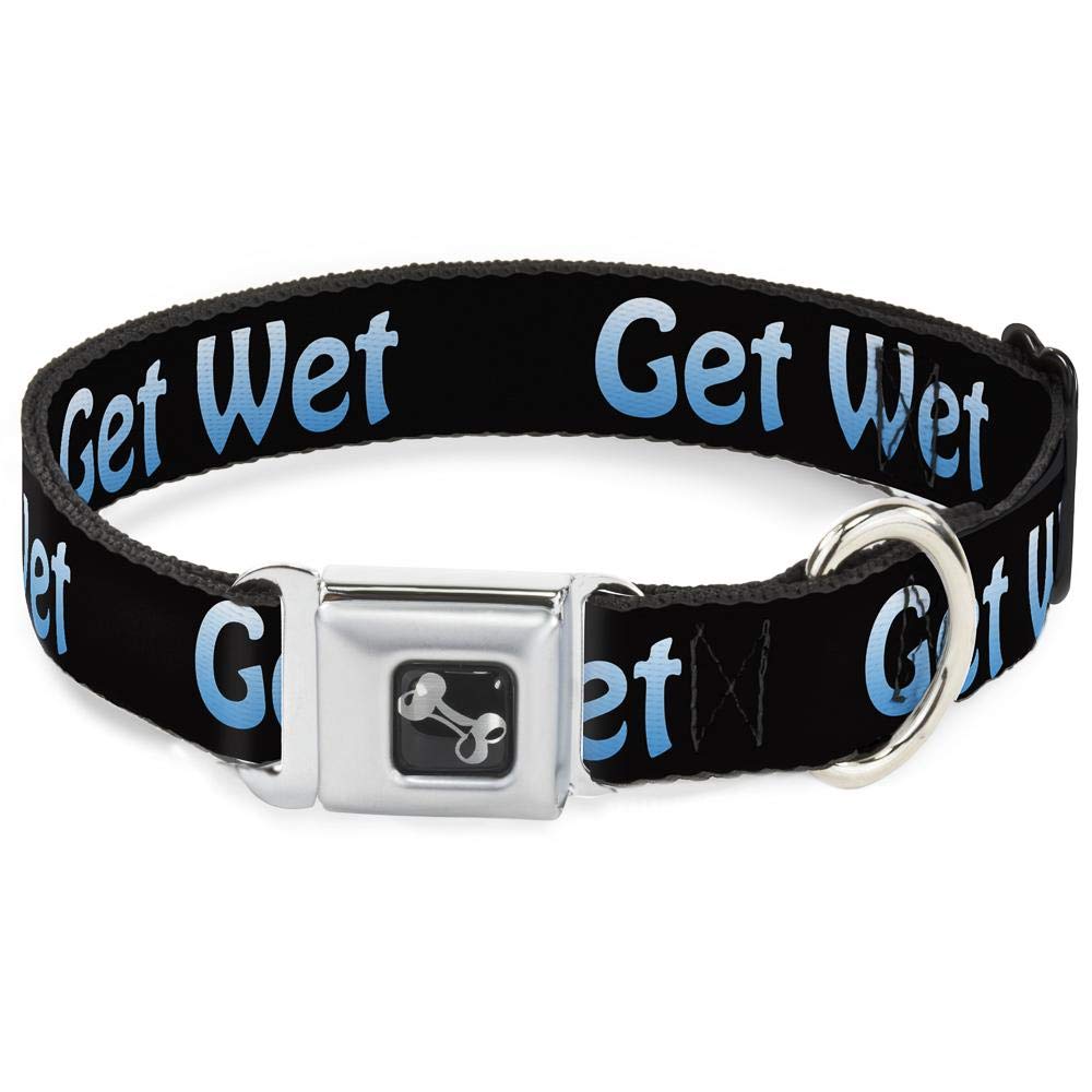 Collier de chien os bleu clair pour sécuriser vos balades nocturnes en ville