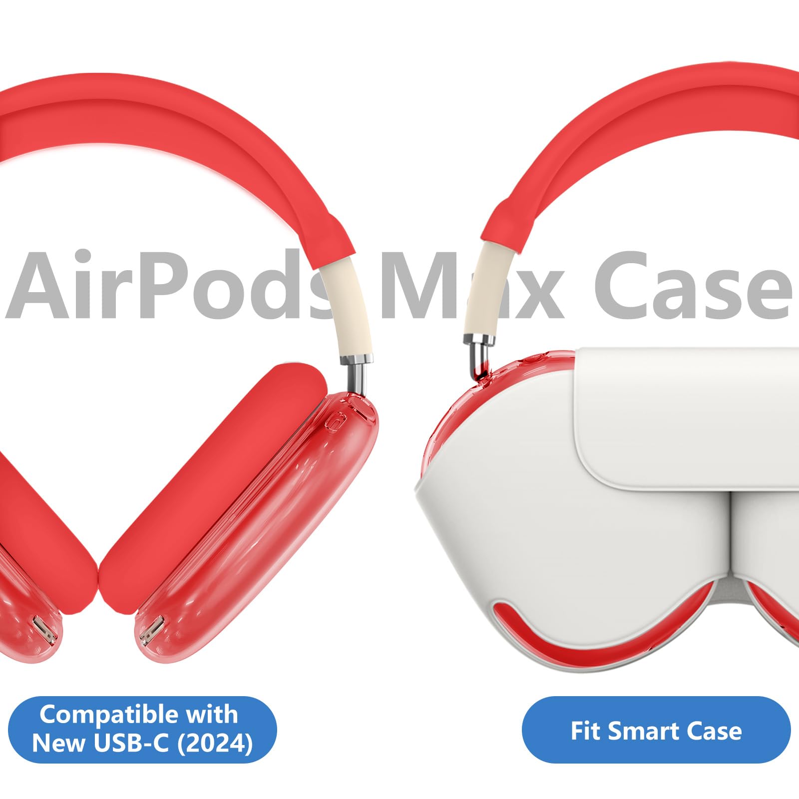 Amazon.com: for AirPods Max 2/1 Case Cover, Ear Pad Case Cover/Ear