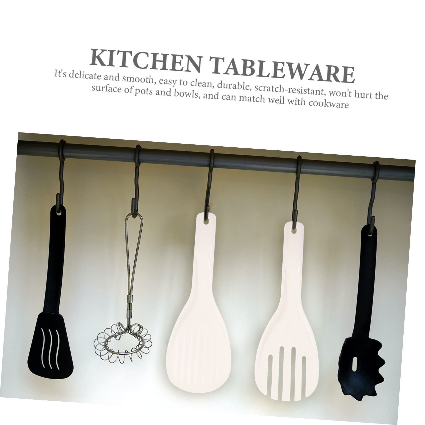 Mikinona 4Pcs rice server rice paddle sushi rice spoon white paddle pp