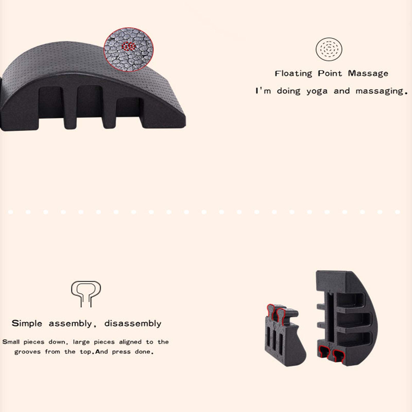 Amazon.co.jp: ヨガピラティ ピラティス スアークマッサージベッド