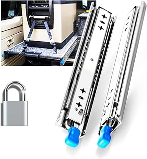 YENUO Heavy Duty Drawer Slides Full Extension Drawer Slides with Locking 28 inch Ball Bearing Metal Runners Rails Track .250lbs Loading Capacity.1pair (30 inch（750mm）)