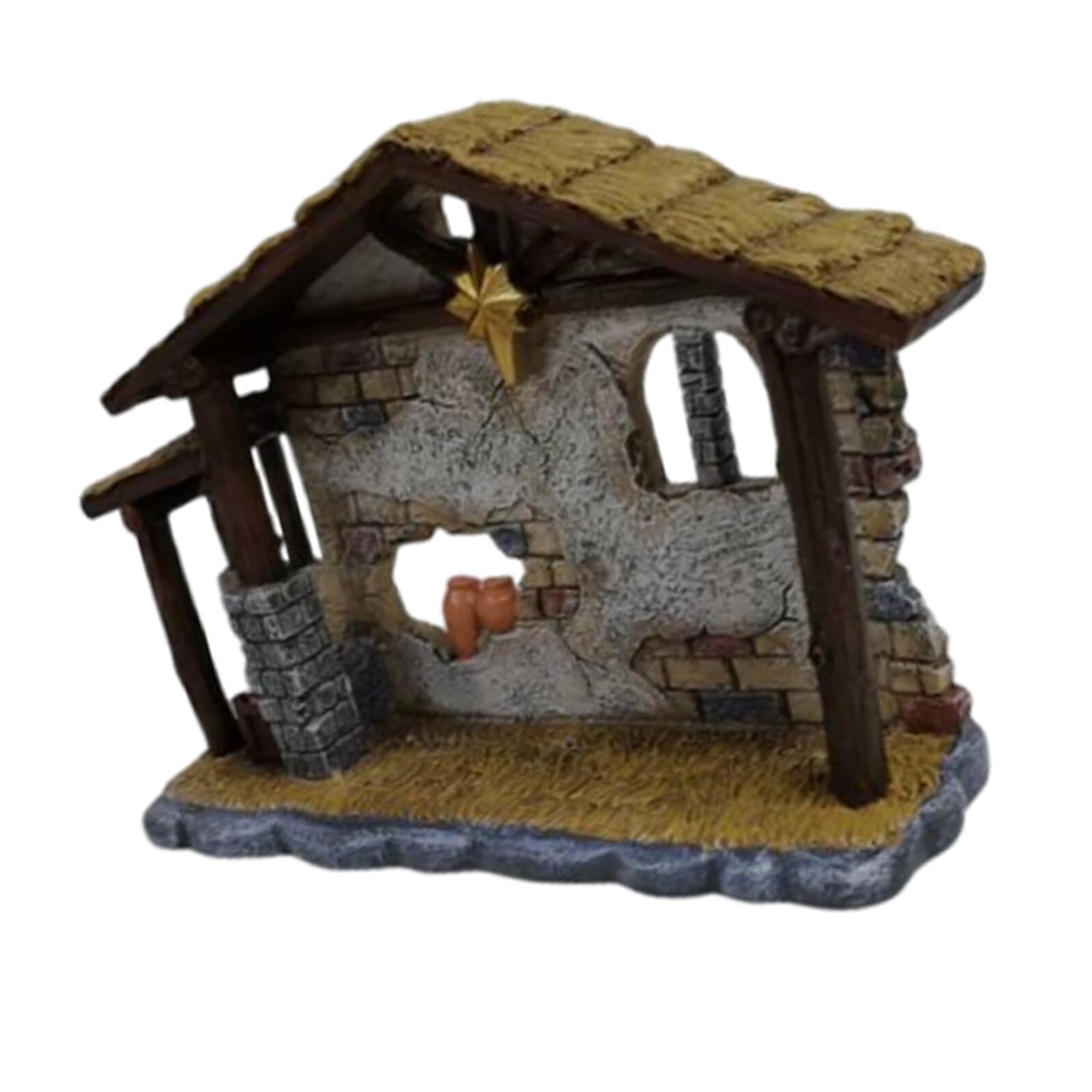 NUOBESTY Krippenfigur aus Kunstharz für Tischdekoration und Weihnachtskrippen Christliche Figuren für Weihnachtsbaum und Lebkuchenhaus-Dekoration